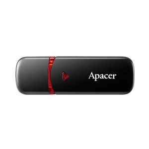 APACER USB Flash Drive AH333, USB 2.0, 64GB, Black | Συνοδευτικά PC | elabstore.gr