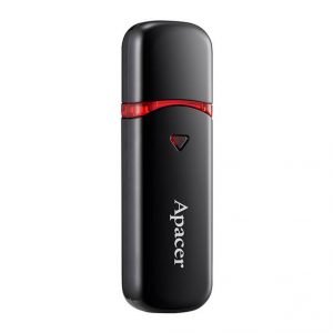 APACER USB Flash Drive AH333, USB 2.0, 64GB, Black | Συνοδευτικά PC | elabstore.gr