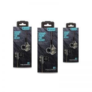 CELEBRAT earphones με μικρόφωνο H1, μαύρα | Αξεσουάρ κινητών | elabstore.gr