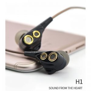 CELEBRAT earphones με μικρόφωνο H1, μαύρα | Αξεσουάρ κινητών | elabstore.gr