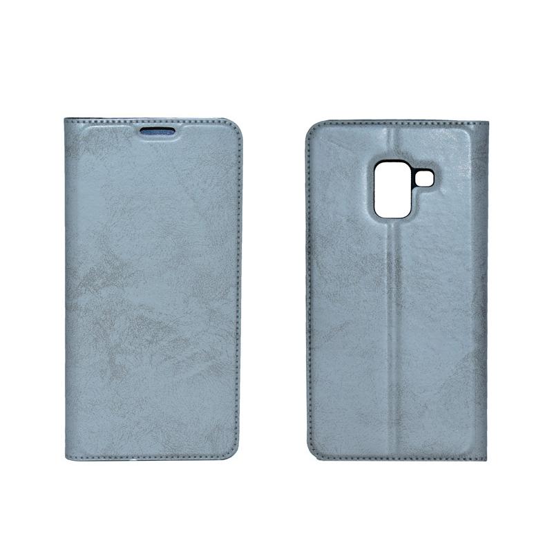 POWERTECH Θήκη Clarino Magnet Book για Samsung A8 2018, ασημί | eLabstore.gr POWERTECH Θήκη Clarino Magnet Book για Samsung A8 2018, ασημί | Αξεσουάρ κινητών | elabstore.gr