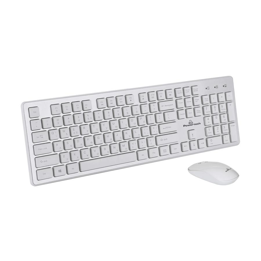 POWERTECH set ποντίκι & πληκτρολόγιο PT-680, ασύρματα, 1600dpi, λευκό | eLabstore.gr POWERTECH set ποντίκι & πληκτρολόγιο PT-680, ασύρματο, 1600dpi, λευκό | Συνοδευτικά PC | elabstore.gr