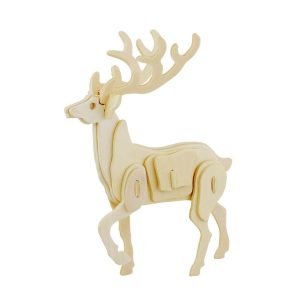 ROWOOD Ξύλινο 3D πάζλ ελάφι JP226, 23τμχ | Παιχνίδια | elabstore.gr
