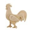 ROWOOD Ξύλινο 3D πάζλ κόκορας JP255, 15τμχ | Παιχνίδια | elabstore.gr