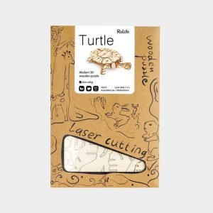 ROLIFE Ξύλινο 3D πάζλ χελώνα TG275, 63τμχ | Παιχνίδια | elabstore.gr
