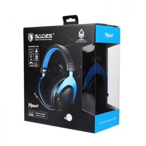SADES Gaming Headset Mpower, Multiplatform, 3.5mm, 50mm ακουστικά, μπλε | Συνοδευτικά PC | elabstore.gr