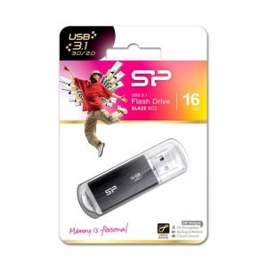 SILICON POWER USB Flash B02, 16GB, USB 3.1v, Black | Συνοδευτικά PC | elabstore.gr