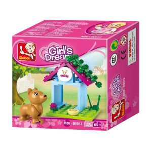 SLUBAN Τουβλάκια Girls Dream, Dog House M38-B0513, 18τμχ | Παιχνίδια | elabstore.gr