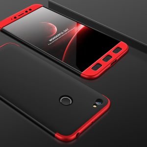 POWERTECH Θήκη 360° Protect για Xiaomi Redmi Note 5A/Prime μαύρη-κόκκινη | Αξεσουάρ κινητών | elabstore.gr
