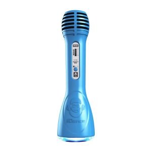 IDANCE Ασύρματο Bluetooth μικρόφωνο PM6BL, LED, επαναφορτιζόμενο, μπλε | Εικόνα & Ήχος | elabstore.gr