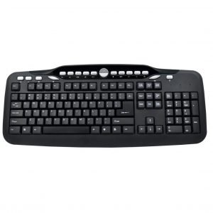 POWERTECH Πληκτρολόγιο PT-302, ενσύρματο, Multimedia, 122 πλήκτρα, μαύρο | Συνοδευτικά PC | elabstore.gr