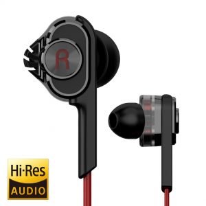 UIISII Ακουστικά Handsfree BA-T6, Dual Dynamic, Hi-Res Audio, μαύρο | Αξεσουάρ κινητών | elabstore.gr
