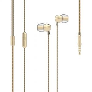UIISII Ακουστικά Handsfree HM7, χρυσό | Αξεσουάρ κινητών | elabstore.gr