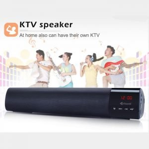KISONLI Ηχείο LED-800, Bluetooth, SD/Aux in/USB/FM, LCD Display, μαύρο | Συνοδευτικά PC | elabstore.gr