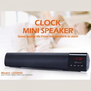 KISONLI Ηχείο LED-800, Bluetooth, SD/Aux in/USB/FM, LCD Display, κόκκινο | Συνοδευτικά PC | elabstore.gr