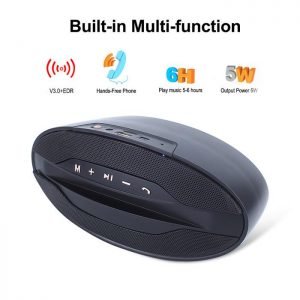 KISONLI Φορητό ηχείο stand M2, BT/SD/Aux/USB/FM, Power bank, μαύρο | Συνοδευτικά PC | elabstore.gr