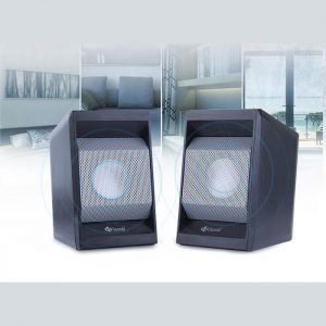 KISONLI Multimedia ηχεία Τ-006, 2.0ch, 2x 3W,  USB/Jack 3.5mm, μαύρα | Συνοδευτικά PC | elabstore.gr
