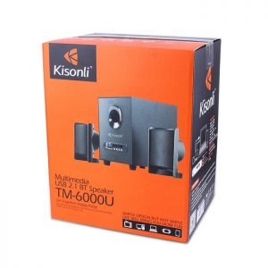 KISONLI Multimedia ηχεία ΤM-6000U, 2.1ch, Bluetooth, 5W & 2x 3W, μαύρα | Συνοδευτικά PC | elabstore.gr