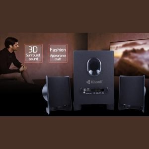 KISONLI Multimedia ηχεία ΤM-6000U, 2.1ch, Bluetooth, 5W & 2x 3W, μαύρα | Συνοδευτικά PC | elabstore.gr