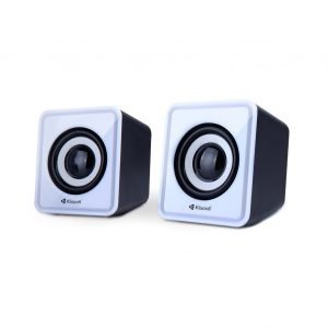 KISONLI Multimedia ηχεία U-2100, 2.1ch, 5W & 2x 3W, USB, λευκό | Συνοδευτικά PC | elabstore.gr