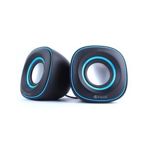 KISONLI Multimedia Ηχεία V350, 2.0ch, 2x 3W, USB, μπλε | Συνοδευτικά PC | elabstore.gr