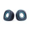 KISONLI Multimedia Ηχεία V350, 2.0ch, 2x 3W, USB, μπλε | Συνοδευτικά PC | elabstore.gr