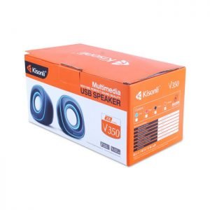KISONLI Multimedia Ηχεία V350, 2.0ch, 2x 3W, USB, μπλε | Συνοδευτικά PC | elabstore.gr
