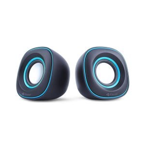 KISONLI Multimedia Ηχεία V350, 2.0ch, 2x 3W, USB, μπλε | Συνοδευτικά PC | elabstore.gr