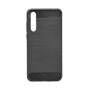 POWERTECH Θήκη Carbon Flex για Huawei P20, μαύρη | Αξεσουάρ κινητών | elabstore.gr