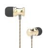UIISII Ακουστικά Handsfree US80, Metal Hi-Fi, χρυσό | Αξεσουάρ κινητών | elabstore.gr