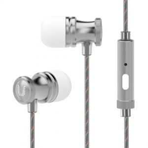 UIISII Ακουστικά Handsfree US80, Metal Hi-Fi, γκρι | Αξεσουάρ κινητών | elabstore.gr