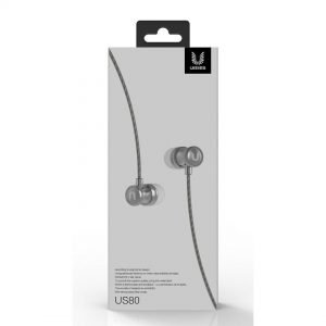 UIISII Ακουστικά Handsfree US80, Metal Hi-Fi, γκρι | Αξεσουάρ κινητών | elabstore.gr