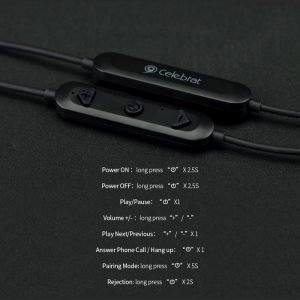 CELEBRAT Earphones με μικρόφωνο Α13, Bluetooth, με μαγνήτη, μαύρα | Αξεσουάρ κινητών | elabstore.gr