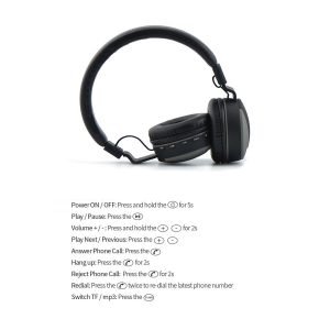 CELEBRAT Headphones με μικρόφωνο Α9, Bluetooth, 40mm, μαύρα | Αξεσουάρ κινητών | elabstore.gr