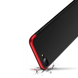 POWERTECH Θήκη 360° Protect για iPhone 8, μαύρη-κόκκινη | Αξεσουάρ κινητών | elabstore.gr