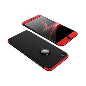POWERTECH Θήκη 360° Protect για iPhone 8, μαύρη-κόκκινη | Αξεσουάρ κινητών | elabstore.gr