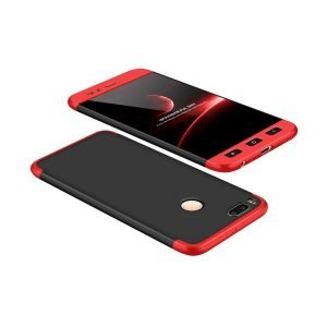 POWERTECH Θήκη 360° Protect για Xiaomi Mi A1/Mi 5X, μαύρη-κόκκινη | Αξεσουάρ κινητών | elabstore.gr