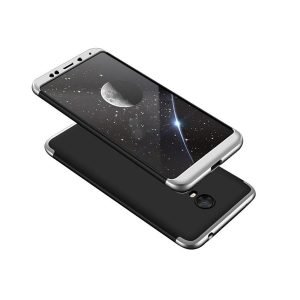 POWERTECH Θήκη 360° Protect για  Xiaomi Redmi 5 Plus, μαύρη-ασημί | Αξεσουάρ κινητών | elabstore.gr