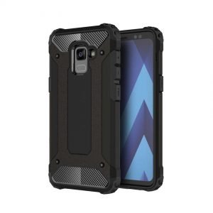 POWERTECH θήκη Hybrid Protect για Samsung Galaxy A8 Plus 2018, μαύρη | Αξεσουάρ κινητών | elabstore.gr
