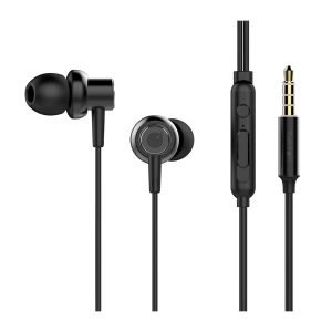 TUDDROM Earphones R3 με μικρόφωνο, 10mm, 1.2m, μαύρα | Αξεσουάρ κινητών | elabstore.gr