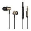 TUDDROM Earphones R3 με μικρόφωνο, 10mm, 1.2m, χρυσά | Αξεσουάρ κινητών | elabstore.gr