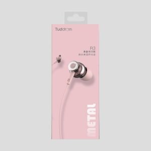 TUDDROM Earphones R3 με μικρόφωνο, 10mm, 1.2m, ροζ | eLabstore.gr TUDDROM Earphones R3 με μικρόφωνο, 10mm, 1.2m, ροζ | Αξεσουάρ κινητών | elabstore.gr