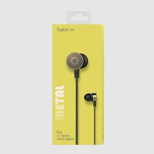 TUDDROM Earphones R4 με μικρόφωνο, 10mm, 1.2m, χρυσά | eLabstore.gr TUDDROM Earphones R4 με μικρόφωνο, 10mm, 1.2m, χρυσά | Αξεσουάρ κινητών | elabstore.gr
