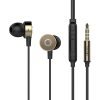 TUDDROM Earphones R4 με μικρόφωνο, 10mm, 1.2m, χρυσά | Αξεσουάρ κινητών | elabstore.gr
