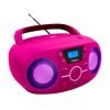 BIGBEN Φορητό ηχοσύστημα CD61NUSB, FM/CD/USB, LED, ροζ | Εικόνα & Ήχος | elabstore.gr