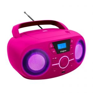 BIGBEN Φορητό ηχοσύστημα CD61NUSB, FM/CD/USB, LED, ροζ | Εικόνα & Ήχος | elabstore.gr