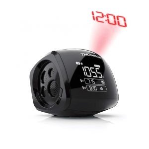 THOMSON Ξυπνητήρι CP280 με προβολέα ώρας, FM Radio, USB, LED, μαύρο | Εικόνα & Ήχος | elabstore.gr