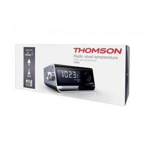 THOMSON Ξυπνητήρι CP350 με ημερολόγιο, θερμοκρασία, FM Radio, μαύρο | Εικόνα & Ήχος | elabstore.gr