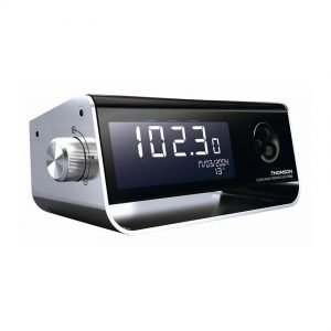 THOMSON Ξυπνητήρι CP350 με ημερολόγιο, θερμοκρασία, FM Radio, μαύρο | Εικόνα & Ήχος | elabstore.gr