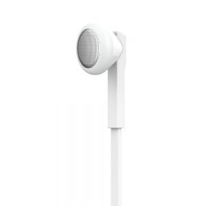 CELEBRAT Earphones με μικρόφωνο D4s, on/off, 10mm, 1.2m flat, λευκά | Αξεσουάρ κινητών | elabstore.gr